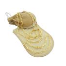 Corrente Masculina 70cm 3mm e Pulseira Folheada Ouro 18K CR680