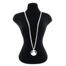 Corrente Masculina 70cm 5mm São Jorge Folheada Prata CR847