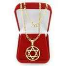 Corrente Masculina 80cm 2mm Estrela Folheada Ouro 18k CR302