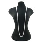 Corrente Masculina 80cm 4mm Largura Folheada Prata CR849