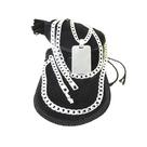 Corrente Masculina 80cm 6mm Placa Folheada Prata CR409