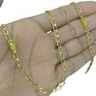 Corrente Masculina Banhada a Ouro 24k Cordão 3,5mm 70cm Pulseira Grumet Corrente Masculina Banhada a Ouro 24k Cordão 3,5mm 70cm Pulseira Grumet