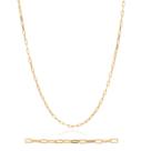 Corrente Masculina Banhada Ouro 18k Elo Cadeado Romanel Tamanho 60cm