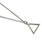 Corrente Masculina Colar De Triangulo Prata