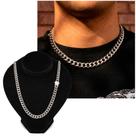 Corrente Masculina Elos Grumet Escamas Aço Cirúrgico Cordão Inox Luxo Prateado Corrente Masculina Elos Grumet Escamas Aço Cirúrgico Cordão Inox Luxo Prateado
