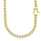 Corrente Masculina Grossa Peruana 6mm 60cm Banhado a Ouro 18k