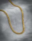 Corrente Masculina Neromen Grumet Duplo Banho Ouro 18k 70cm