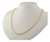 Corrente Masculina Ouro 18k 70 Cm Cordão Cadeado 4.3. Linda