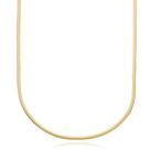 Corrente Masculina Rabo de Rato 2mm Cordão Banhado a Ouro