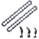 Corrente Mini Motosserra 18 Dentes Kit 2 Peça 6 Polegadas Reposiçao Serra Serrilha Obra Jardinagem Carpintaria