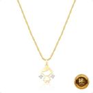 Corrente Ouro 18k E Pingente Menina