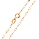 Corrente Ouro 50cm 18k 750 Cadeado Elo Longo
