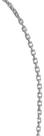 Corrente Ouro Branco 18k 750 70 Cm Cadeado 0.6 Maciço
