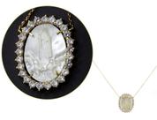 Corrente Ouro Nossa Senhora Madrepérola Elo Português J23874 Dourado