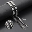 Corrente para colar, prata, 3mm