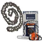 Corrente para Motosserra 3/8POL X-CUT Mini 1,3mm 1 Guia 26 Facas HUSQVARNA Corrente para Motosserra 3/8POL X-CUT Mini 1,3mm 1 Guia 26 Facas HUSQVARNA