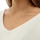 Corrente Piastrine 1.4mm Em Ouro 18k 45cm