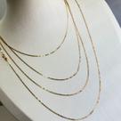 Corrente piastrine em ouro 18K