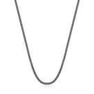 Corrente Pipoca Envelhecida 45cm Bali Prata 925