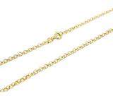 Corrente Portuguesa Em Ouro 18k 50cm Elo Português Cordão Colar Gargantilha Feminina