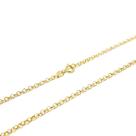 Corrente Portuguesa Em Ouro 18k 60cm Elo Português Cordão Colar Gargantilha Feminina
