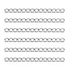Corrente prata 3x6mm metro