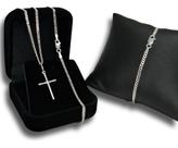 Corrente Prata 925 Masculina Legítima + Pulseira E Pingente