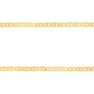 Corrente Prata c/ Ouro 18K Piastrini 2.35mm 70cm