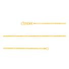Corrente Prata Revestida Ouro 18K Piastrini 2.35mm 60cm