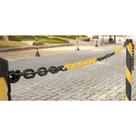 Corrente pvc elo 8x25x34,5mm amarela/preta c/ 10mts Vonder