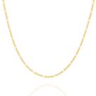 Corrente Rommanel Fio Alternado Batido Fol Ouro 50 Cm 530071 Corrente Rommanel Fio Alternado Batido Fol Ouro 50 Cm 530071