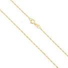 Corrente Singapura 40cm De Ouro 18k 750