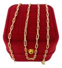 Corrente Tijolinho 2mm Banhada a Ouro Masculina