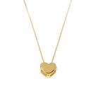 Corrente Veneziana 40cm de Ouro 18k com Pingente Coração Colar Cordão Gargantilha Feminina