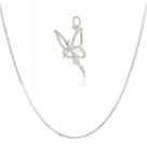 Corrente Veneziana C/ Pingente Fadinha Prata 925kl Modelo 02