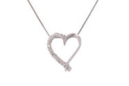 Corrente Veneziana com Pingente Coração com Diamantes 0,34ct