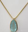 Corrente Veneziana Com Pingente Cristal Gliter Corrente Veneziana Com Pingente Cristal Gliter