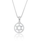 Corrente Veneziana Com Pingente Estrela De Davi Masculino Prata 925kl