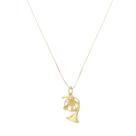 Corrente Veneziana Com Pingente Trompa Ouro Amarelo 18 Kl Corrente Veneziana Com Pingente Trompa Ouro Amarelo 18 Kl