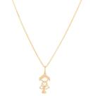 Corrente Veneziana De Ouro 18k Feminina 45cm Com Pingente Menina Corrente Veneziana De Ouro 18k Feminina 45cm Com Pingente Menina