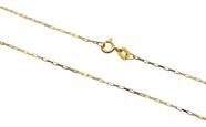 Corrente Veneziana Longa Tijolinho 1,10g 45cm Ouro 18k