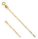 Corrente Veneziana Longa Tijolinho 3,50g 45cm Ouro750 18k