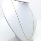 Corrente Veneziana masculina 70cm 1.mm banhada a ouro 18k