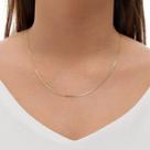 Corrente Veneziana Tripla Ouro 18k 750 Feminina 45cm