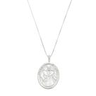 Corrente Veneziana V12 Com Pingente de Prata Irmã Dulce - Prata 925