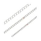 Correntes bluk básicas de corrente de aço inoxidável de 10 metros/rolo para fazer joias diy