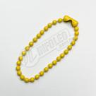 Correntinha de Bolinhas 10cm Amarelo (Corrente) - 10 unidades