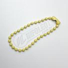 Correntinha de Bolinhas 10cm Candy Amarelo (Corrente) - 10 unidades