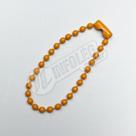 Correntinha de Bolinhas 10cm Laranja (Corrente) - 10 unidades