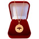 Correntinha Feminina com Pingente Espírito Santo Folheada a Ouro 18k Correntinha Feminina com Pingente Espírito Santo Folheada a Ouro 18k